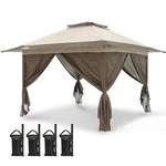 Eagle Peak 13X13 Pop Up Canopy Gazebo With 4 Wall Panels. Fixed Price $229.99.