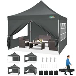 Cobizi 10X10 Pop Up Canopy 4 Removable Sidewalls Easy Set Tent. Fixed Price $228.47.