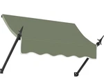 Awntech 4.375 Ft New Orleans Fixed Awning Acrylic Fabric, Sage Green. Fixed Price $220.00.