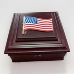 Allied Frame American Flag Medallion Executive Desktop Box *100% Made In U.s.a*. Fixed Price $32.00.