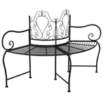 Tree Bench Seating Chair Outdoor Garden Backyard Furniture Black Steel Vidaxl. Fixed Price $209.99.