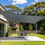 Sun Shade Sail 10X20FT Rectangle Outdoor Canopy Dark Grey Cool Area Cover Patio. Fixed Price $74.99.