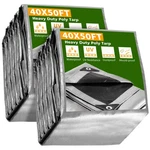 Apluschoice 2PCS 40X50FT 10-MIL Plastic Tarp Waterproof Heavy Duty Shade Canopy. Fixed Price $689.90.