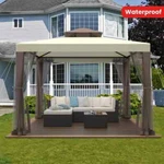 Pop-up Instant Gazebo Tent With Mosquito Netting Outdoor Canopy Shelter Pergola. Fixed Price $199.95.