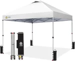 Crown Shades 10X10 Pop Up Canopy White Patented Center Lock With Bag Stakes. Fixed Price $142.49.