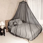 Black Mosquito Net For Single King-sized Beds 2 Openings Fully-enclos.... Fixed Price $55.27.