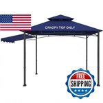 Iheqard Grill Gazebo Replacement Canopy Top Only - 5 X 11 Outdoor Bbq. Fixed Price $72.95.
