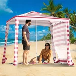 Crown Shades 6.5 X Ft Pop-up Beach W/storage Pockets & Sidewall, Red (used). Fixed Price $53.47.