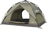 Rockpals Pop Up Tent Family Camping Light Weight Portable Automatic - Green. Fixed Price $80.02.