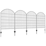Outsunny Garden Fence, Pack Steel Panels, 11.4' X 43 H, Rust-resistant. Fixed Price $198.99.