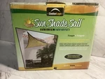 12X12 Shelterlogic Triangle Shade Sail Canopy Sun Screen Awning 25720-SAND. Fixed Price $24.97.