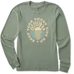 Life Is Good Women's Keep Your Sunny Side Up And Water Long Sleeve Tee. Fixed Price $35.00.
