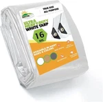 16 Mil Thick Ultra Heavy Duty White Tarp 3PLY Waterproof 9.5OZ Coated True Size. Fixed Price $249.90.
