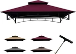 Coastshade Replacement Gill Gazebo Bbq Canopy For Model #L-GG001PST-F,8X5. Fixed Price $64.39.