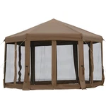 Ez Pop Up Canopy Tent Hexagonal With Sidewalls Outdoor Gazebo For Parties Event. Fixed Price $192.99.