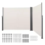 Retractable Side Awning, Water-resistant, 71 In. X 236 Outdoor Privacy Scree. Fixed Price $172.47.