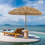 6PCS 1.6M Beach Umbrella Outdoor Patio Garden Sunshade Sand Canopy. Fixed Price $170.71.