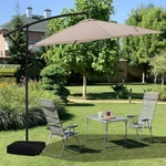 Autlaycil OV-OTU059KK 10' Cantilever Offset Outdoor Patio Umbrella With Base. Fixed Price $72.00.