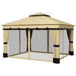 10X12 Patio Gazebo Tent W/ Privacy Curtains & Mesh Net Walls. Fixed Price $374.40.