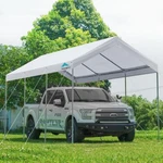 Advance Outdoor Heavy Duty Steel Frame 10X20FT Carport Canopy Shelter Garage. Fixed Price $259.99.