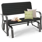 Tangkula Outdoor Glider Bench Porch Loveseat Swing W/steel Frame. Fixed Price $179.30.