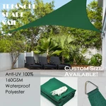 Alion Waterproof Triangle Woven Sun Shade Sail Canopy Shelter Forest Green. Fixed Price $29.59.