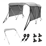 New Vevor 3 Bow Bimini Top Boat Cover,detachable Mesh SIDEWALLS,600D Polyester. Fixed Price $139.20.