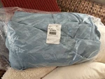 Rare New Pottery Barn 6 X 10 Tilting Sunbrella Replacement Umbrella Canopy Blue. Fixed Price $299.00.