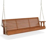 Vingli Upgraded Patio Wooden Porch Swing For Courtyard & Garden, Heavy Duty 880. Fixed Price $142.59.
