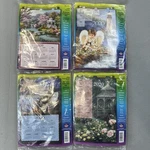 Lot Of 4 2020 Jeweled Calendar Kits Eagle Gazebo Angel & Kitten New Nos. Fixed Price $22.22.