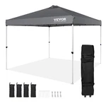 Vevor Pop Up Canopy Party Tent 10X10 Ft With Portable Bag For Camping Dark Gray. Fixed Price $108.90.