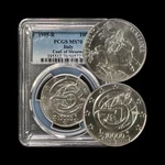 Italy. 1995, 10,000 Lire, Silver - Pcgs MS70 Top Pop Messina, Europa, Zeus. Fixed Price $449.99.