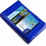 5' X 7' Blue Multi-purpose 6ML Waterproof Poly Tarp Cover. Fixed Price $9.95.