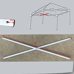 Ozark Trail First Up 10 X Canopy Middle Truss Bar 40" Replacement Parts White. Fixed Price $16.98.