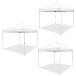 Caravan Pro 2 10 X Foot Straight Leg Instant Canopy, White (3 Pack). Fixed Price $445.99.