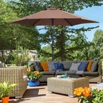Autlaycil 7.5FT Outdoor Patio Umbrella W/ Tilt & Crank Sturdy Ribs, Lawn, Gard. Fixed Price $16.24.
