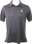 New United States Us Army Top Of The World Gray Ss Collar Polo Golf Shirt Mens. Fixed Price $25.46.