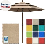 Usa 10-YEAR-NON-FADING 9FT 3-TIER Market Patio Umbrella, Commercial Grade Outdoo. Fixed Price $300.22.