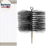 Wire Chimney Cleaning Brush With 1/4 Npt Fitting And 12 Rods, 6 Inch Round Steel. Fixed Price $82.00.