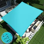 Outdoor Rectangle Waterproof Sun Shade Sail Pool Canopy Shelter Cover Turquoise. Fixed Price $176.57.