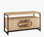 Tv Table Natural Oak With Metal Frame Jace Col. Better Homes And Garden. Fixed Price $60.00.