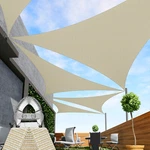 Sun Shade Sail Heavy Duty Awning Garden Yard Canopy Shelter Cover W/ Steel Wire. Fixed Price $62.03.