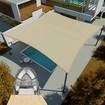 20-29 Ft Shade Sail Rectangle Sand Sun Canopy Cover W/ Steel Wire Garden Outdoor. Fixed Price $828.62.