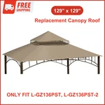Replacement Canopy Roof Fit For Target Madaga Gazebo Model L-GZ136PST (beige 1). Fixed Price $72.93.
