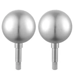 Apluschoice 2 Pack 3" Silver Ball Top Finial Ornament For Flag Pole Outdoor. Fixed Price $26.90.