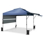10 X 17.6 Feet Outdoor Instant Pop-up Canopy Tent With Dual Half Awnings-blue. Fixed Price $230.98.