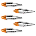 5PCS Led Amber Torpedo Cab Marker Roof Running Top Lights Assembly Super Brig.... Fixed Price $144.75.
