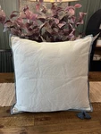 Oversized Square Cotton Linen Texture With Tassel Cream Or Blue - Threshold. Fixed Price $30.00.