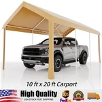10 Ft X20 Extra Large Heavy Duty Carport, Portable Garage Shelter. Fixed Price $143.99.