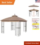 Upgrade Your 10X10 Garden Gazebo With Water-resistant Replacement Canopy Top. Fixed Price $186.74.